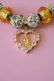 Honey Mary Heart Charm Bracelet