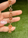 Bling Heart Bracelet (Red)