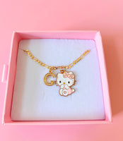 Soft Pink Kitty With Initial