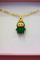 Green La Boo Boo (Figaro Chain)
