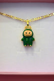 Green La Boo Boo (Figaro Chain)
