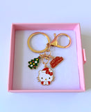 Xmas Kitty Keychain And Bag Charm