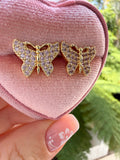 Wendy Butterfly Studs (Pink)