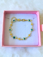 Floral Eye Bracelet/Anklet