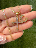 Kourtney Cross & Initial (Pink)