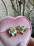 Hibiscus Studs (teal)