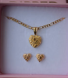 High Shine Nugget Heart Set (Package Deal)