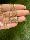 Little Heart Necklace (Pink or White)