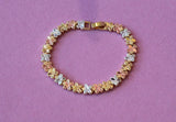 Tricolor Flower Bracelet