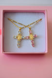 Pear Shape Mary Cross In 2 Colors