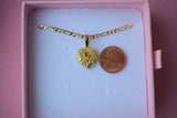 High Shine Nugget Heart Necklace