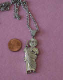 Large Icy Silver Saint Jude