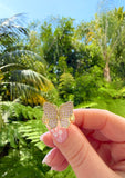 Diamond Butterfly Ring (Pink)