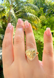 Diamond Nugget Heart Ring