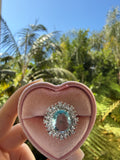 Oval Aquamarine Inspired Ring