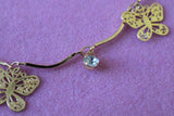 Bling Butterfly Charm Bracelet