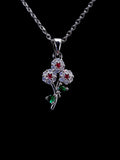 Bouquet Necklace In Gold Or Silver