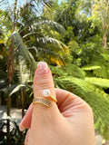 Adjustable Pearl Bypass Ring