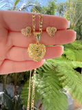 Larger High Shine Nugget Heart Set- Package Deal
