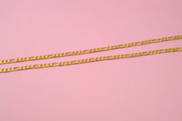 26 Inch Diamond Cut Figaro Chain
