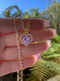 Pink Heart Necklace