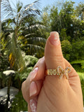 Icy Bow Ring (Pink)