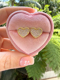 Cassie Heart Studs (Pink)