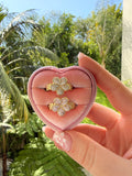 Diamond Flower Ring (White)