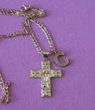 Mary Butterfly Cross With Initial