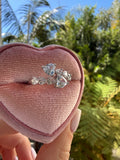 Icy Heart Bypass Ring (silver)