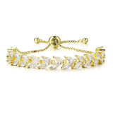 Adjustable Marquise Bracelet (gold)