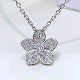 Silver Flower Necklace