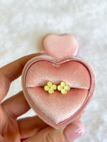 Yellow Dainty Clover Studs