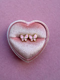 Enamel Butterfly Studs (pink)