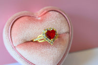 Ruby Heart Ring