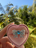 Vintage Style Blue Bow Ring