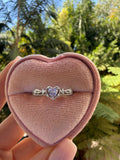 Vintage Style Purple Heart Ring