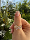 Icy Bow Ring (Pink)