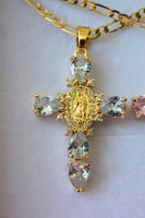 Pear Shape Mary Cross In 2 Colors