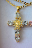 Pear Shape Mary Cross In 2 Colors