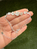 Silver Hibiscus Bracelet
