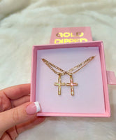 Pink Or White Shell Cross