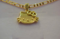 Diamond Kitty Kat (Figaro Chain)