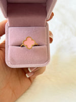 Pink Clover Ring