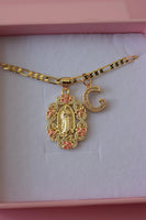 Icy La Rosa de Guadalupe & Initial (Pink)