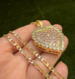 Pink Fancy Heart Necklace