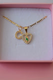 Small Green Saint Jude Heart & Initial