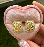 Rectangle Nugget Studs