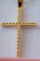 Large Diamond Cross (Rolo Chain)