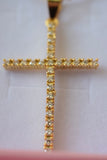 Large Diamond Cross (Rolo Chain)